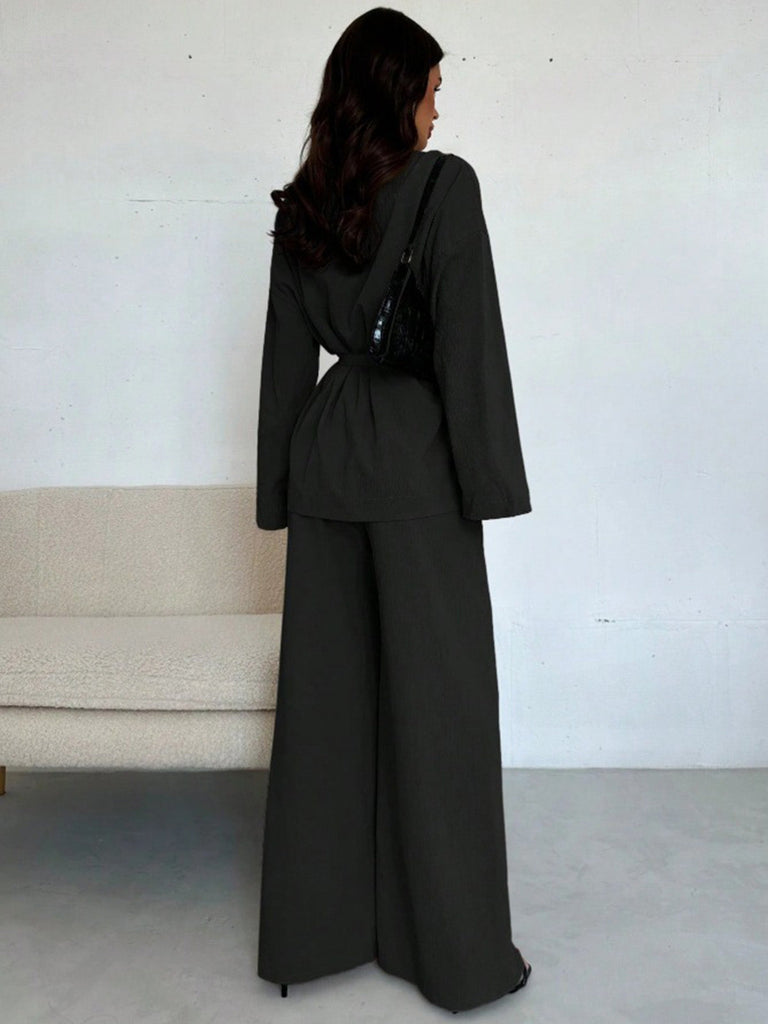 2PCS Completo blazer e pantaloni con lacci anni '60