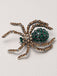 Spilla retrò con strass a forma di ragno di Halloween