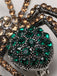 Spilla retrò con strass a forma di ragno di Halloween