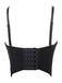 Top corsetto perle di strass  con spalline sottili anni '70