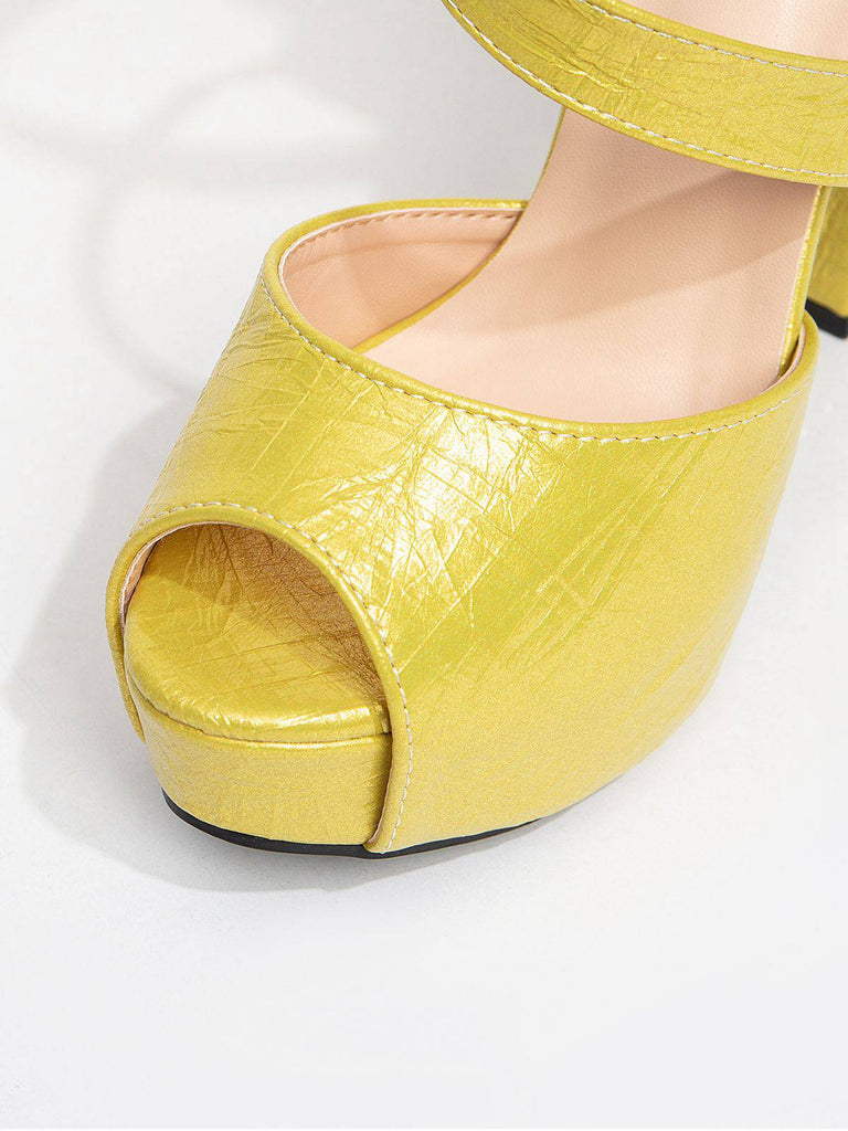 Scarpe con tacco alto in pelle sintetica San Valentino