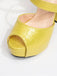 Scarpe con tacco alto in pelle sintetica San Valentino