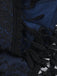 Top in pizzo con spalle scoperte e nappe Halloween blu anni '30