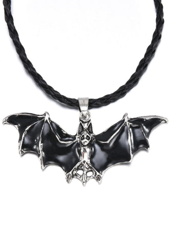 Collana pipistrello di Halloween retrò nero