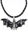 Collana pipistrello di Halloween retrò nero