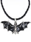 Collana pipistrello di Halloween retrò nero