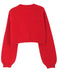 Cardigan corto in maglia di pan di zenzero natalizio marrone anni '60