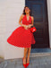 Abito rosso a pois anni '50