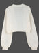 Cardigan corto in maglia di pan di zenzero natalizio marrone anni '60