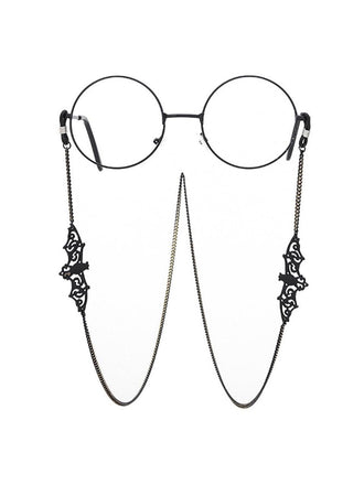Catena per occhiali vintage nero Halloween