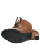 Stivaletti brogue vintage con lacci e tacco medio