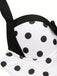 Costumi intero fiocco a pois beige anni '40