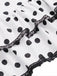 Costumi intero fiocco a pois bianco anni '40