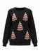 Maglione con paillettes a forma di albero di Natale anni '80