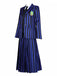 Completo uniforme a righe di Mercoledì Addams blu anni '40