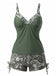 Set Tankini Bohémien Scollo a V con Cinturino Anni '70 4