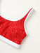 1940s Eyelet High Waisted Color Block Tankini Set - vintage fashion, retro style
