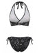 Set Bikini Floreale Halter Anni '40 9