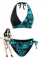 Set Bikini Anni '40 Floreale con Scollo All'americana