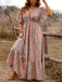 1940s Paisley Vintage V-Neck Dress - vintage dress, retro fashion