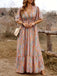 1940s Paisley Vintage V-Neck Dress - vintage dress, retro fashion