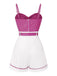 1940s Polka Dot Patchwork Suspender Romper a?? 1940s vintage charm for her modern wardrobe