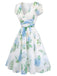 [Pre-Sale] 1950s Floral Print V-Neck Swing Dress, vintage dress, retro fashion, rockabilly, pin-up fashion - perfect for women who love vintage and retro fashion