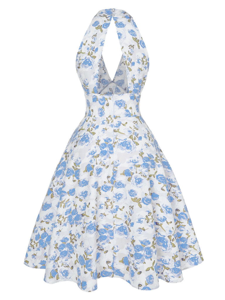 1950s Floral V-Neck Dress a?? the kind of 1950s dress that makes strangers smile