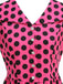 1950s Polka Dot Lapel Collar Cap Sleeve Swing Dress, vintage dress, retro fashion, rockabilly, pin-up fashion - perfect for women who love vintage and retro fashion