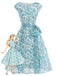 [Pre-Sale] 1950s Print Tie Waist Swing Dress