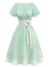 [Prevendita] Abito da cocktail in tulle in raso verde anni '50