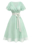 [Prevendita] Abito da cocktail in tulle in raso verde anni '50