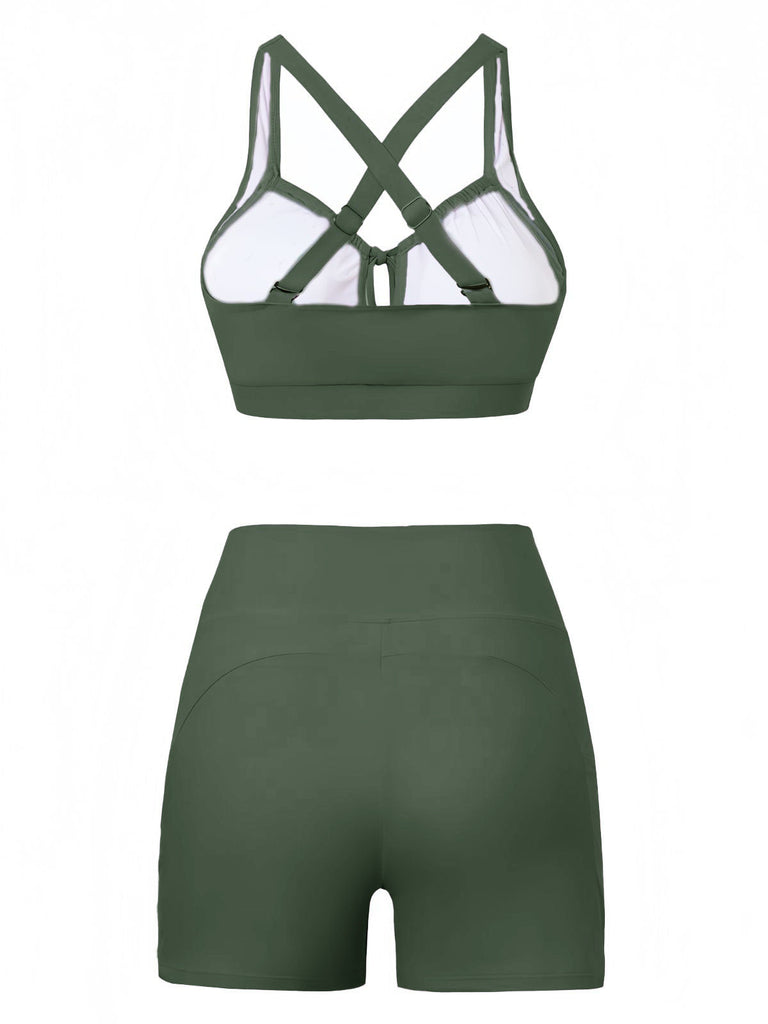 1940s Two Piece Tankini Set 4