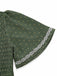Abito con Scollo Quadrato Ricamo Jacquard Smock Anni '40 5