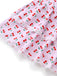 [Pre-Vendita] Costume da Bagno Intero Rosa Stampa Ciliegie con Bordo in Pizzo Anni '40 6