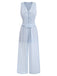 Set 2 Pezzi Senza Maniche Scollo a V Corsetto con Lacci e Pantaloni Anni '50 2