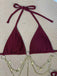 [Pre-Vendita] Set Bikini Triangolo Costolato con Catena Dorata Anni '60 16