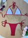 [Pre-Vendita] Set Bikini Triangolo Costolato con Catena Dorata Anni '60 7