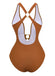 1960s Ruched Drawstring One Piece Swimsuit - vintage swimsuit, pin-up style