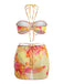 2PCS Set Bikini Floreale Halter e Copricostume Aderente Anni '60 4
