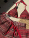 Set Bikini Triangolo a Maglia a Righe Halter Anni '60 7