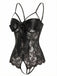 [Prevendita] Lingerie viola anni '70 con pizzo e fiocco in raso e spalline regolabili