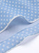 Abito azzurro a pois con cinturini anni '50