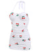 Costumi a ciliegia intero estivo bianco anni '50
