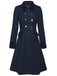 Cappotto con bottoni blu anni '40