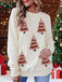 Maglione con paillettes a forma di albero di Natale anni '80