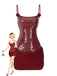 Mini abito con paillettes patchwork spalline sottilianni '80