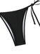 Bikini con scollo all'americana arricciato e allacciato anni '60