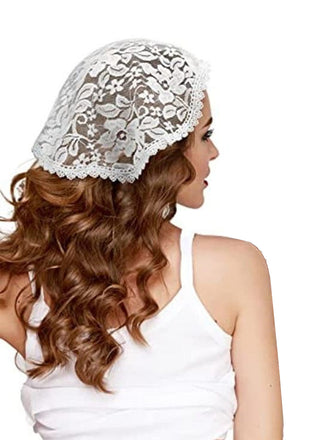 Copricapo in pizzo floreale vintage