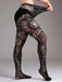 Collant gotico trasparenti con floreale in pizzo Halloween